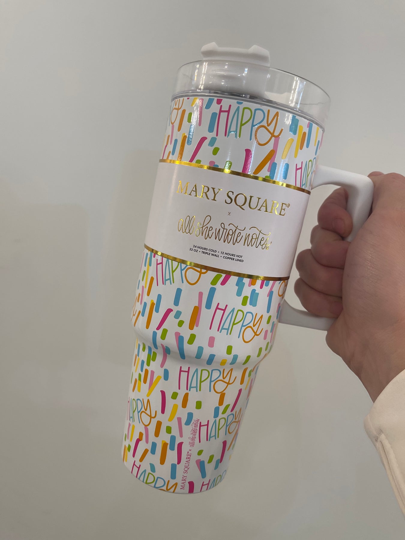 FINAL SALE - Large Tumbler  Color Me Happy – Mary Square